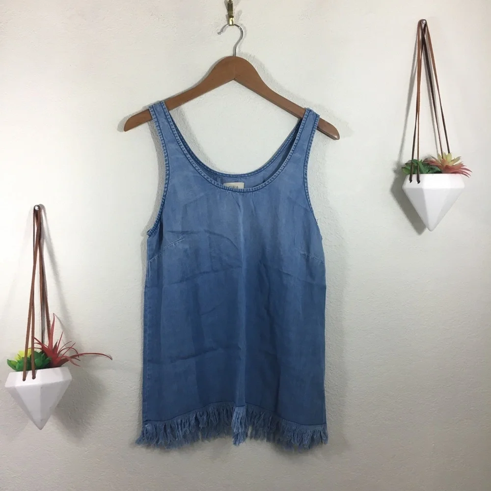 NWT Anthropologie | Tina & Jo chambray tank top